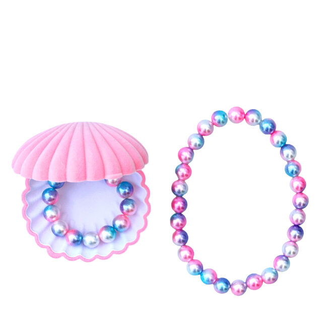 RATATAM KIDS PINK PEARL BRACELET AND NECKLACE SHELL SET SP-M004C