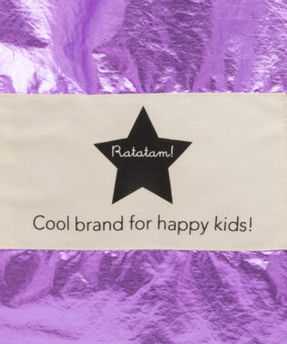 TOTEBAG METALISSE VIOLET RATATAM KIDS TB-A031