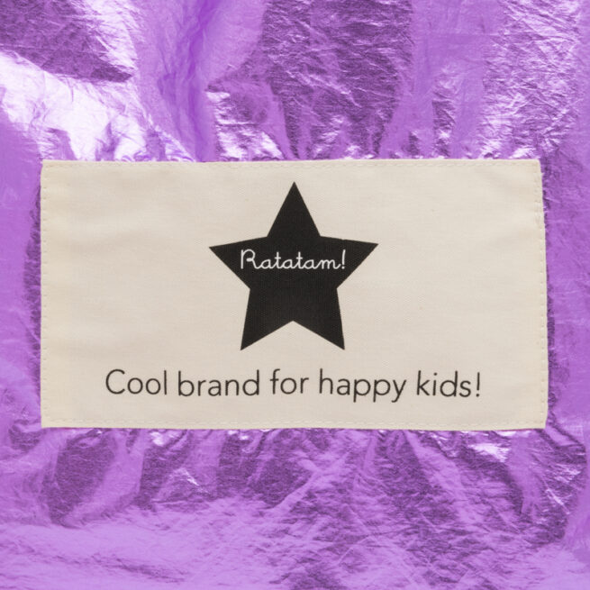 TOTEBAG METALISSE VIOLET RATATAM KIDS TB-A031