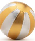 CIRCUS FABRIC INFLATABLE BALL 40 CM GOLD AND SILVER BT-J014 RATATAM KIDS