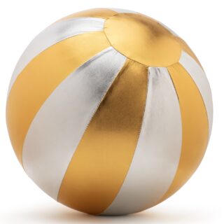 CIRCUS FABRIC INFLATABLE BALL 40 CM GOLD AND SILVER BT-J014 RATATAM KIDS