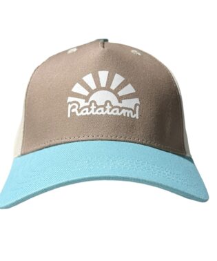 RATATAM KIDS BLUE AND BROWN FABRIC CAP