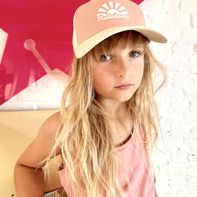 RATATAM KIDS PINK FABRIC CAP