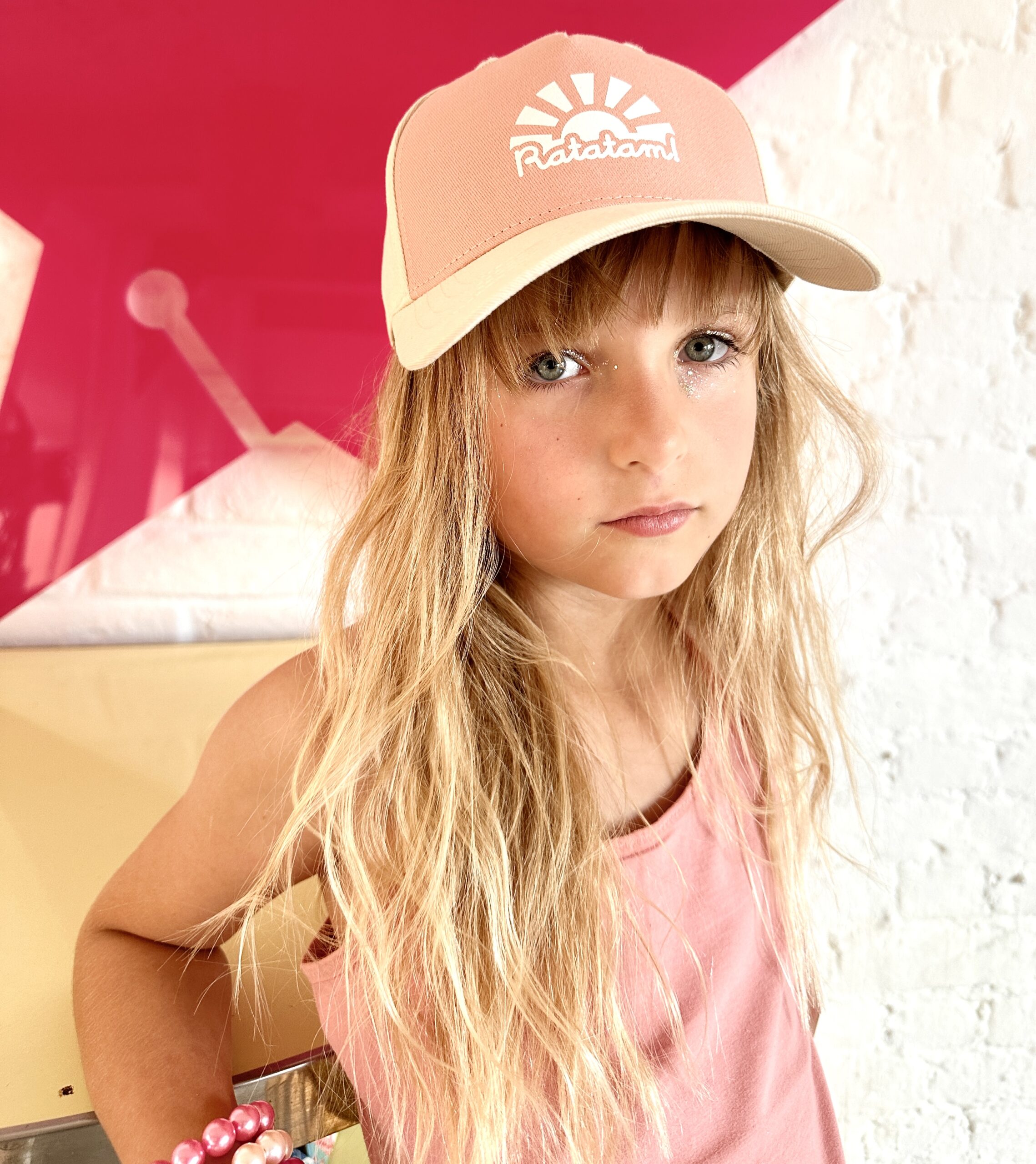 RATATAM KIDS PINK FABRIC CAP