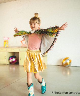 CAPE HOLOGRPAHIQUE DOREE DEGUISEMENTS ENFANTS