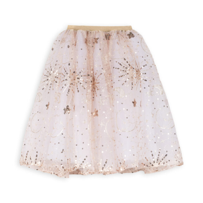 RATATAM KIDS PINK EMBROIDERED MOON SKIRT