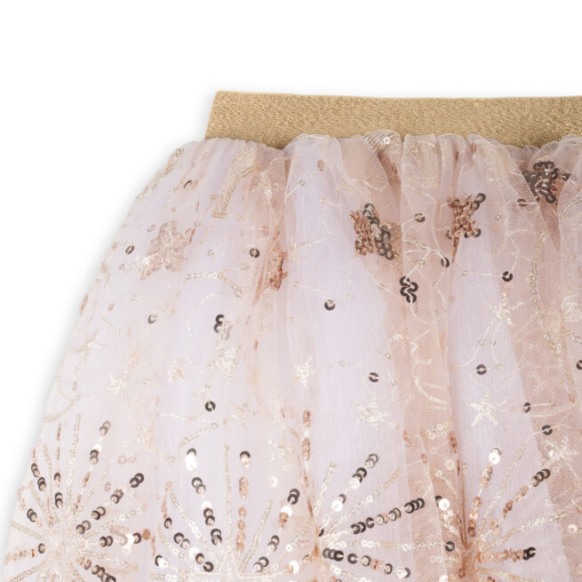 RATATAM KIDS PINK EMBROIDERED MOON SKIRT