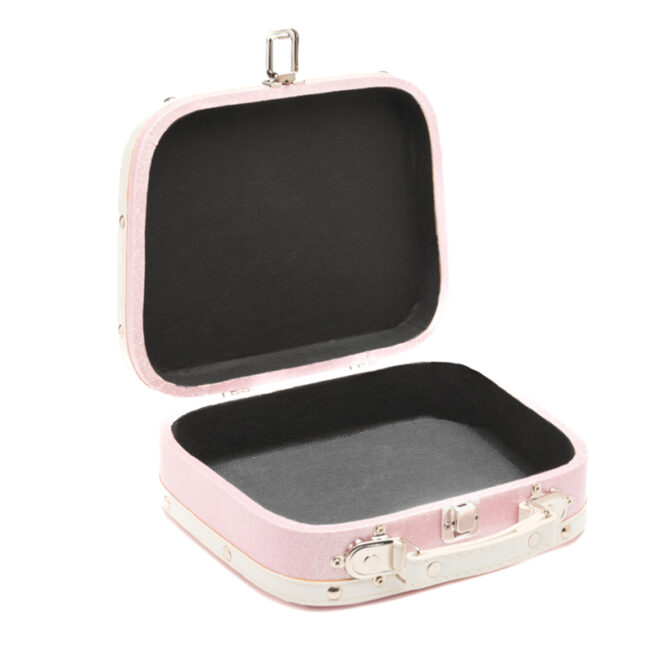 Pink glitter suitcase online