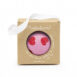 PETIT BALLON A MOTIFS COEURS ROUGES FOND ROSE ET SA BOITE KRAFT BLCOE002 RATATAM KIDS