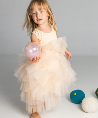 ROBE TUTU ABRICOT DEGUISEMENT ENFANTS