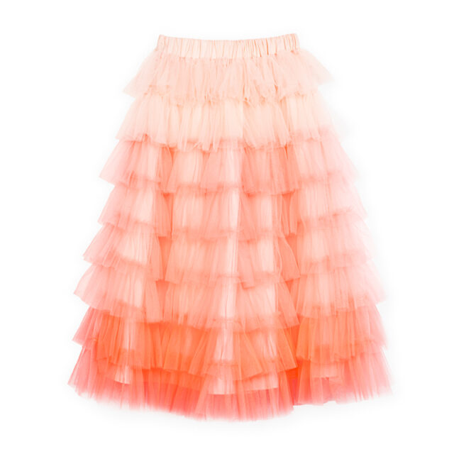 JF-S018 JUPE FROUFROU ORANGE RATATAM KIDS