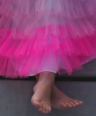 JF-S020 JUPE FROUFROU ROSE RATATAM KIDS