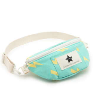 BN-A033 BABY SAC BANANE A MOTIFS BLEU ECLAIRS RATATAM KIDS