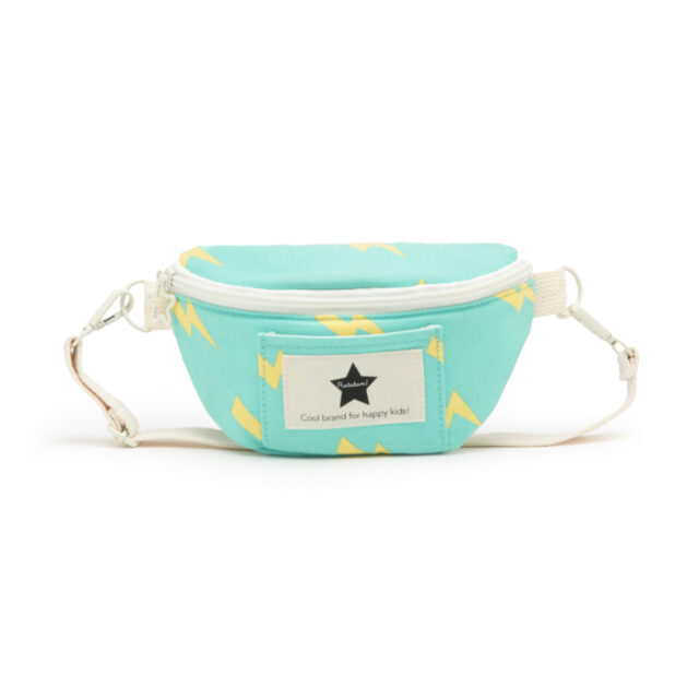 BN-A033 BABY SAC BANANE A MOTIFS BLEU ECLAIRS RATATAM KIDS