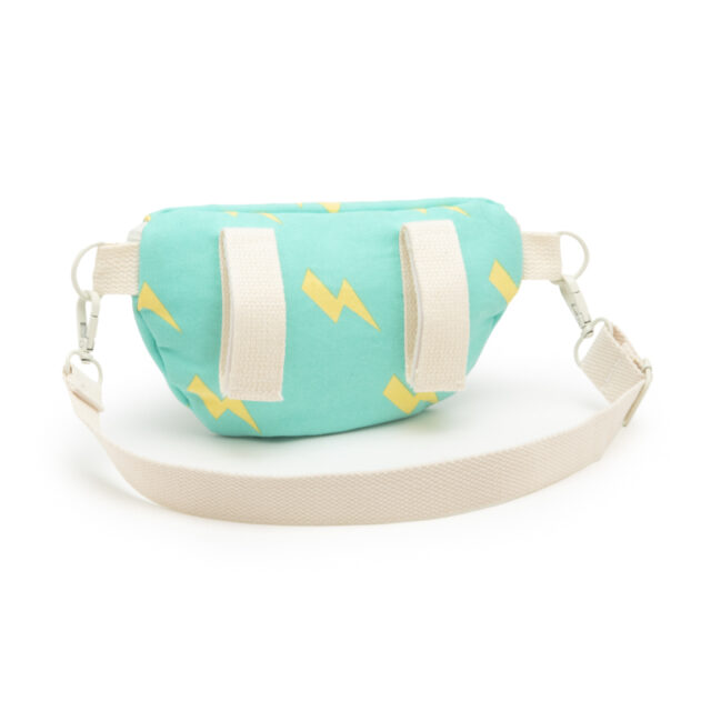 BN-A033 BABY SAC BANANE A MOTIFS BLEU ECLAIRS RATATAM KIDS