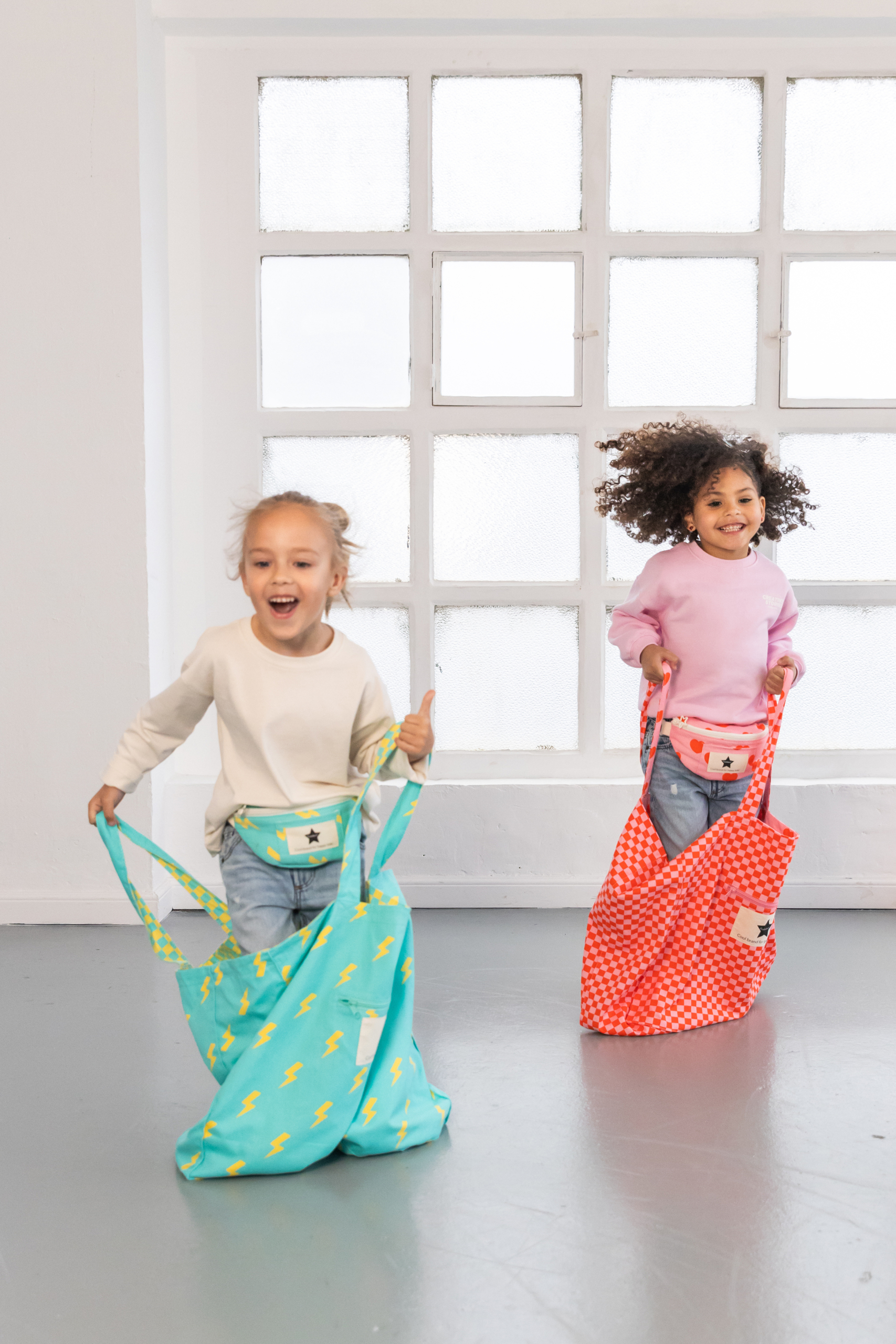 GRAND CABAS COTON ECLAIRS VERT BLEU EN COTON RATATAM SAC MAMAN ADO TOTE BAG