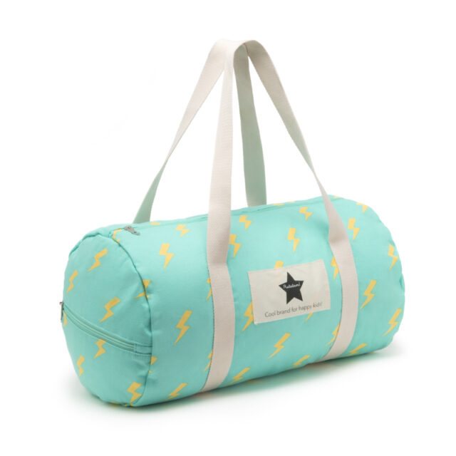 SB-A027 SAC BOWLING DE SPORT BLEU ET ECLAIRS EN COTON RATATAM KIDS