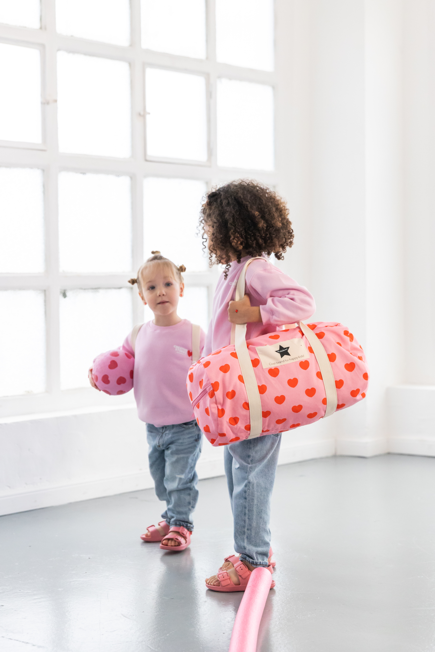 SAC BOWLING COEURS ROSE ET ROUGE ENFANTS MAMAN ADO RATATAM