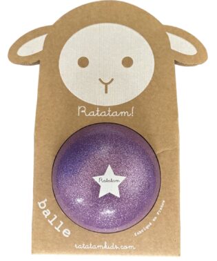 BALLON SUMMER PAILLETTES 10 CM VIOLET RATATAM KIDS B004-10