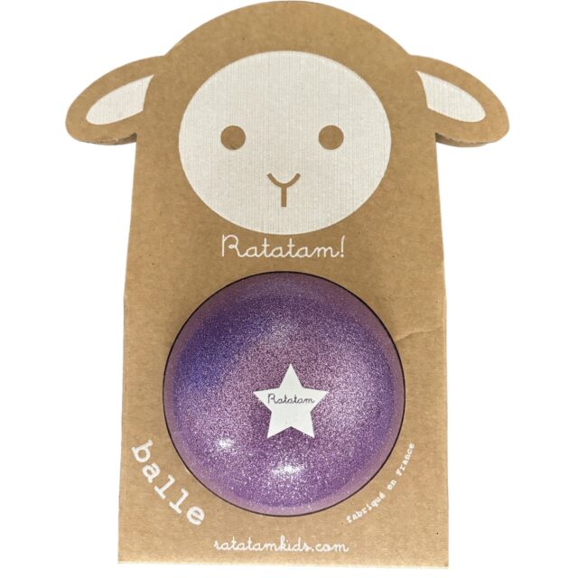 BALLON SUMMER PAILLETTES 10 CM VIOLET RATATAM KIDS B004-10