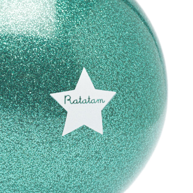 BALLON A PAILLETTES 10 CM VERT POUR ENFANTS RATATAM KIDS B008-10