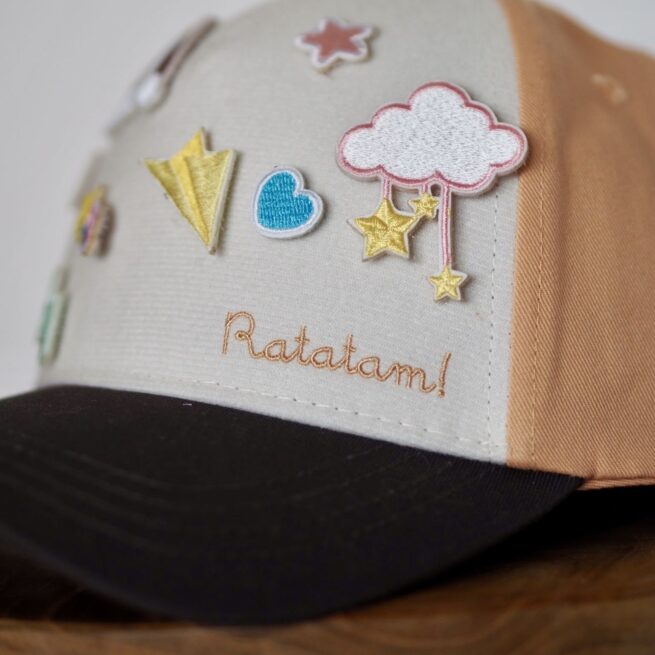 CQ-S133 CASQUETTE SCRANCHY PASTELS RATATAM KIDS