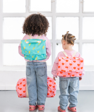 CARTABLE ENFANTS RATATAM BLEU ECLAIRS ET ROUGE COEURS