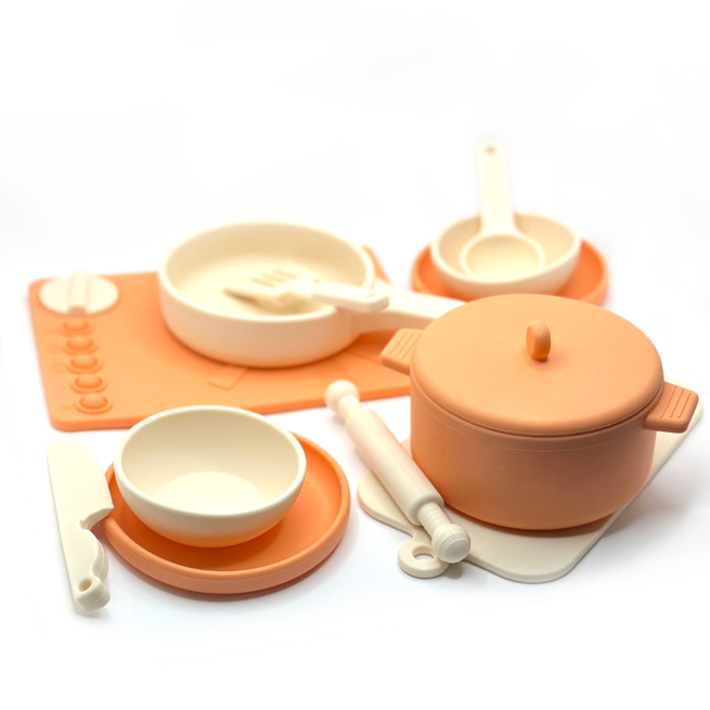 Ensemble Dinette Vintage Cocotte Marmite En Alu Fonte, Jouet Enfant