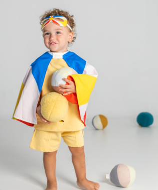 BABY SET SUPER HERO ROUGE POUR ENFANT DEGUISEMENT HERO RATATAM