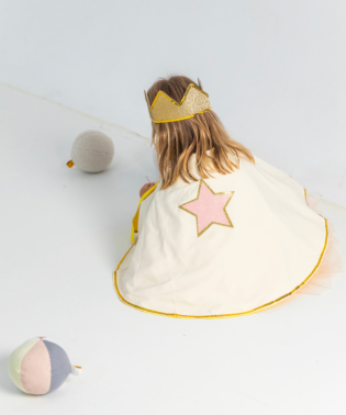 BABY SET CAPE COURONNE OR DEGUISEMENT ENFANT