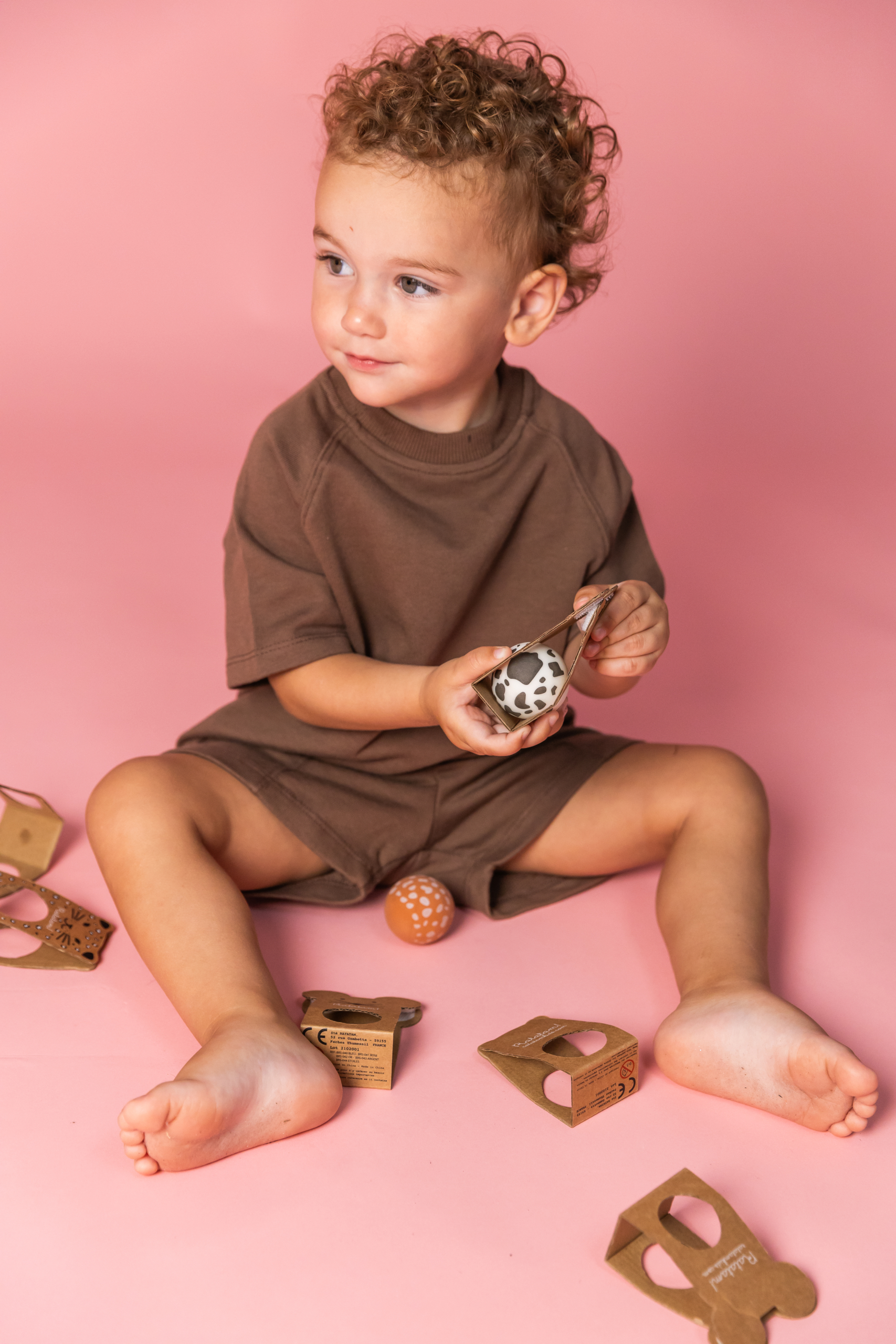 BALLES REBONDISSANTES ANIMAUX ENFANTS JOUETS