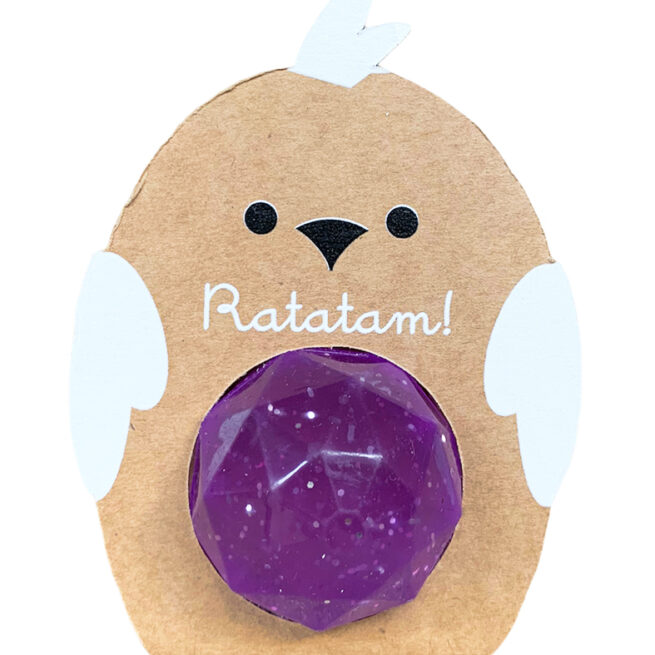 BALLE REBONDISSANTE OISEAU VIOLETTE RATATAM BRD-034