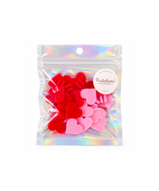 Coeurs rose clip roues de vélo