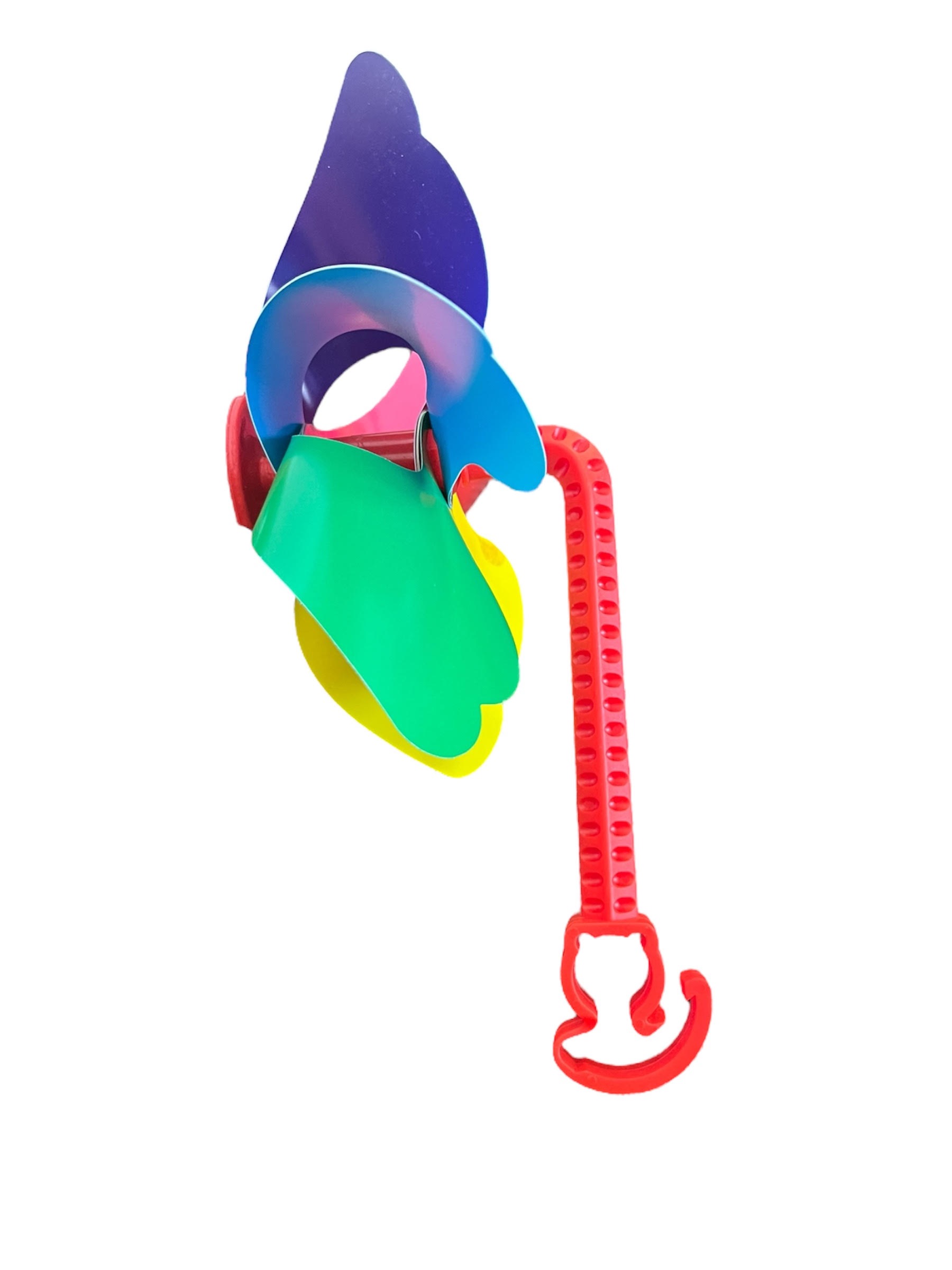 MOULIN A VENT MULTICOLORE VELO OU TROTINETTE