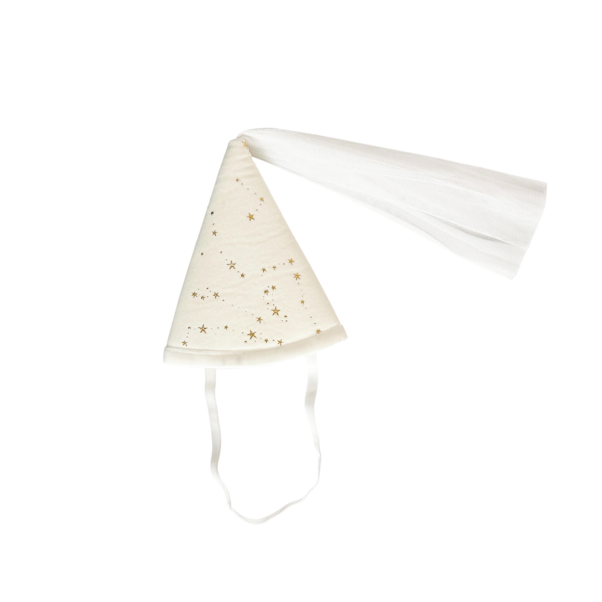 SF-C017 BABY SET FEE - AILES D'ANGES, BAGUETTE MAGIQUE ET CHAPEAU DORES POUR BEBE