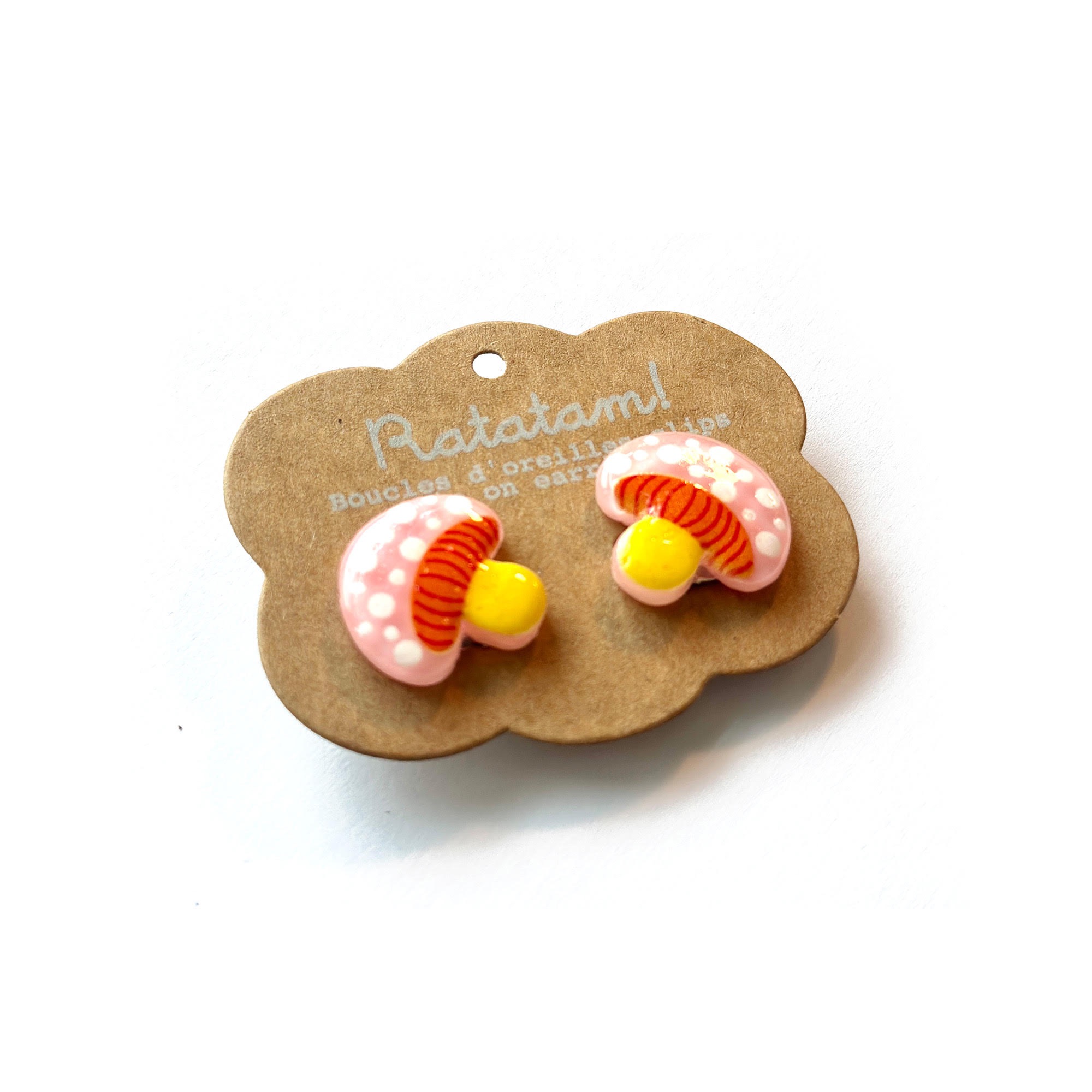 EA-00042-CH BOUCLE D'OREILLES CLIP CHAMPIGNON ENFANT RATATAM KIDS