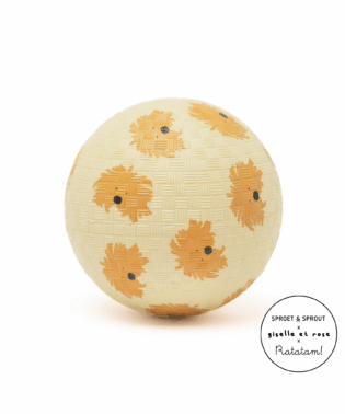 Petit Ballon Doggy 12 cm - jaune