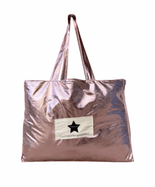 Le grand sac irisé Nova - Rose