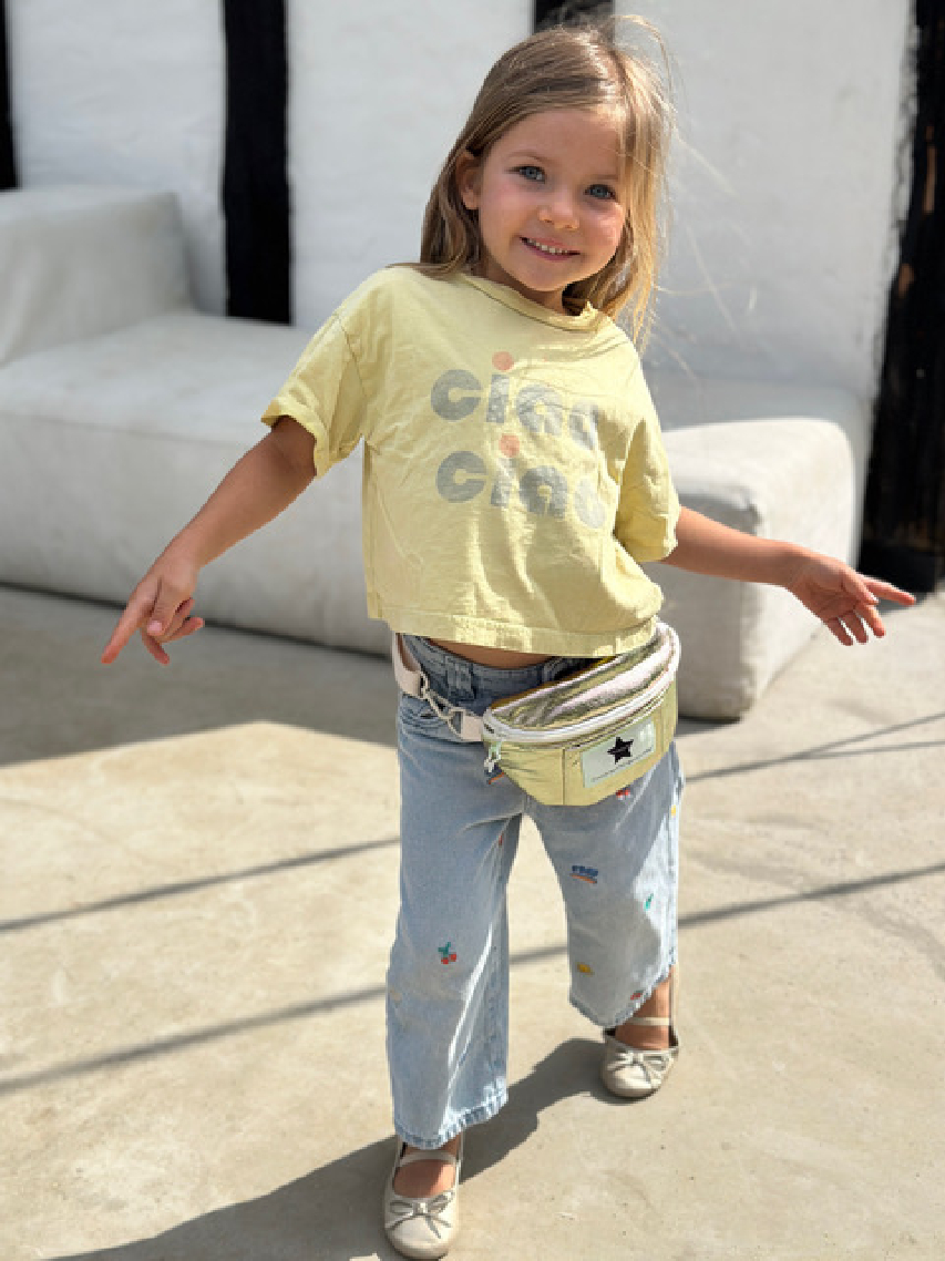 Le baby sac banane irisé Nova - Doré