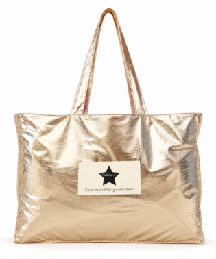 Le grand sac irisé Nova - Doré
