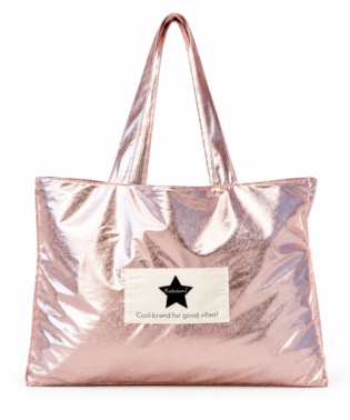 Le grand sac irisé Nova - Rose