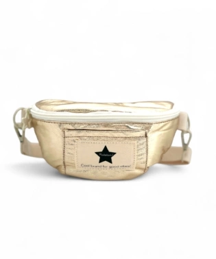 Le baby sac banane irisé Nova - Doré