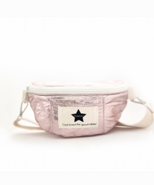 Le baby sac banane irisé Nova - Rose
