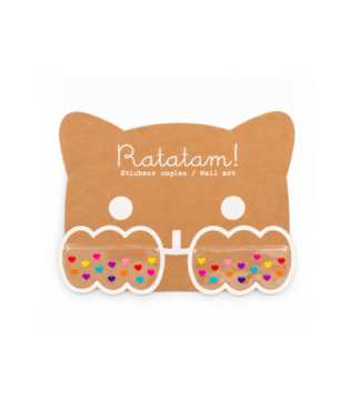 STICKERS ONGLES COEURS ENFANTS RATATAM