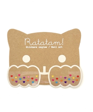 STICKERS ONGLES COEURS RATATAM ENFANT