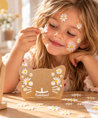 STICKERS VISAGE DAISY POUR ENFANTS RATATAM
