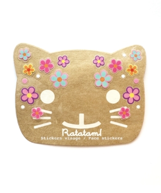 STICKERS VISAGE FLEURS RATATAM