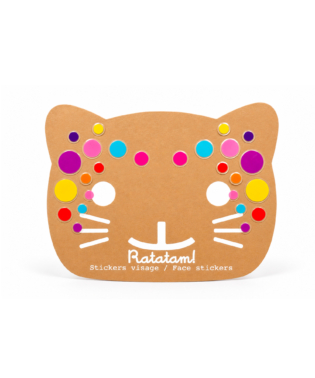 STICKERS VISAGE POIS ENFANT RATATAM