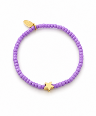 BRACELET ELASTIQUE ETOILE VIOLET