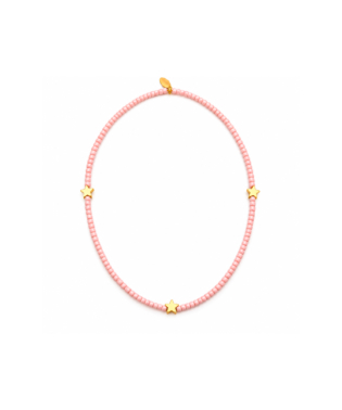 COLLIER ELASTIQUE ETOILES ROSE RATATAM